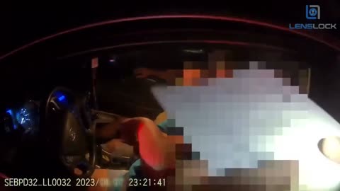 Woman Refuses To Get Out of Vehicle After Hitting Someone.