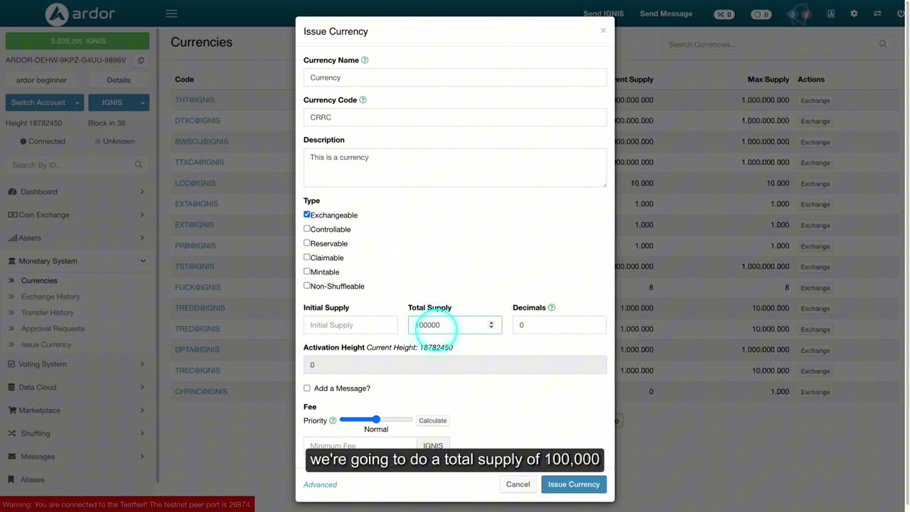 89 How to Create a Currency on Ardor Blockchain