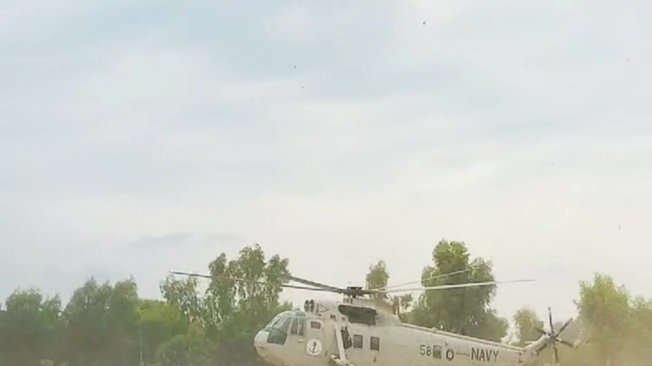 Pakistan Navy helicopter ready to fly