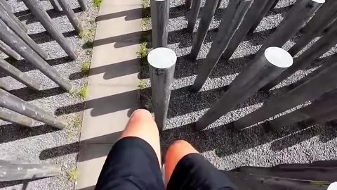 Everyone Else Doing Parkour... Then There's This Guy