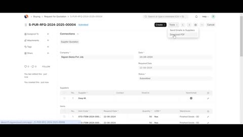 SigzenERP - Optimize Your Supplier Quotation Process