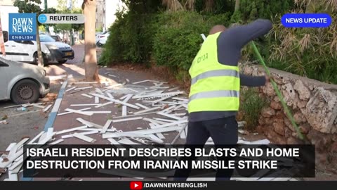 Israeli Resident Describes Blasts and Home Destruction from Iranian Missile Strike | Dawn News