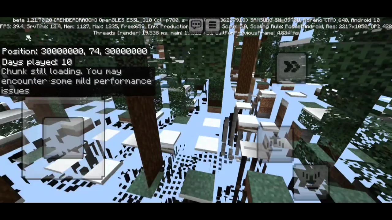 Bedrock's "Checkered land" AKA "Bedrock's version of the Far Lands"