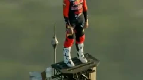 Standing on the tallest man made structure..