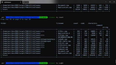 History, how to use history in cleaner