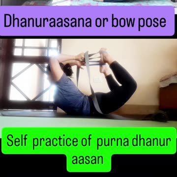 Complet dhanur aasan or Complete bow pose ♥️