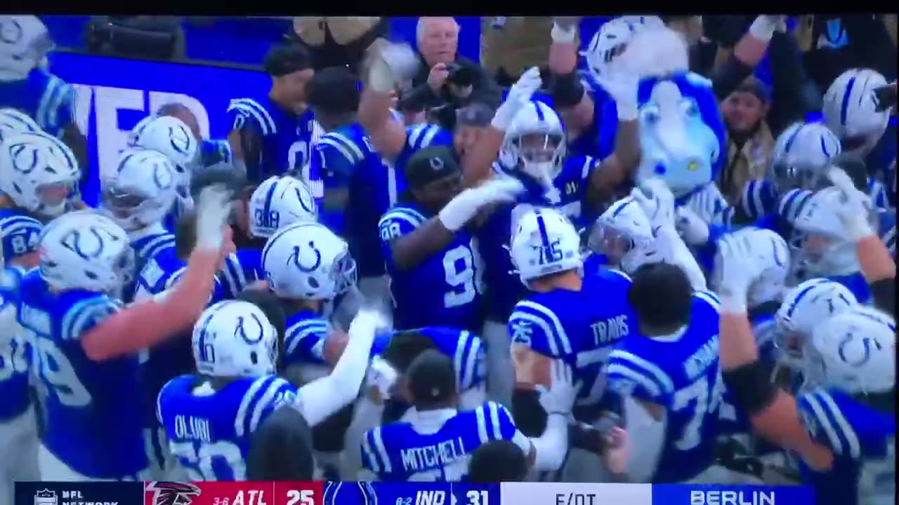Colts RB #28 J. Taylor ot winner 🏈TD 8yds