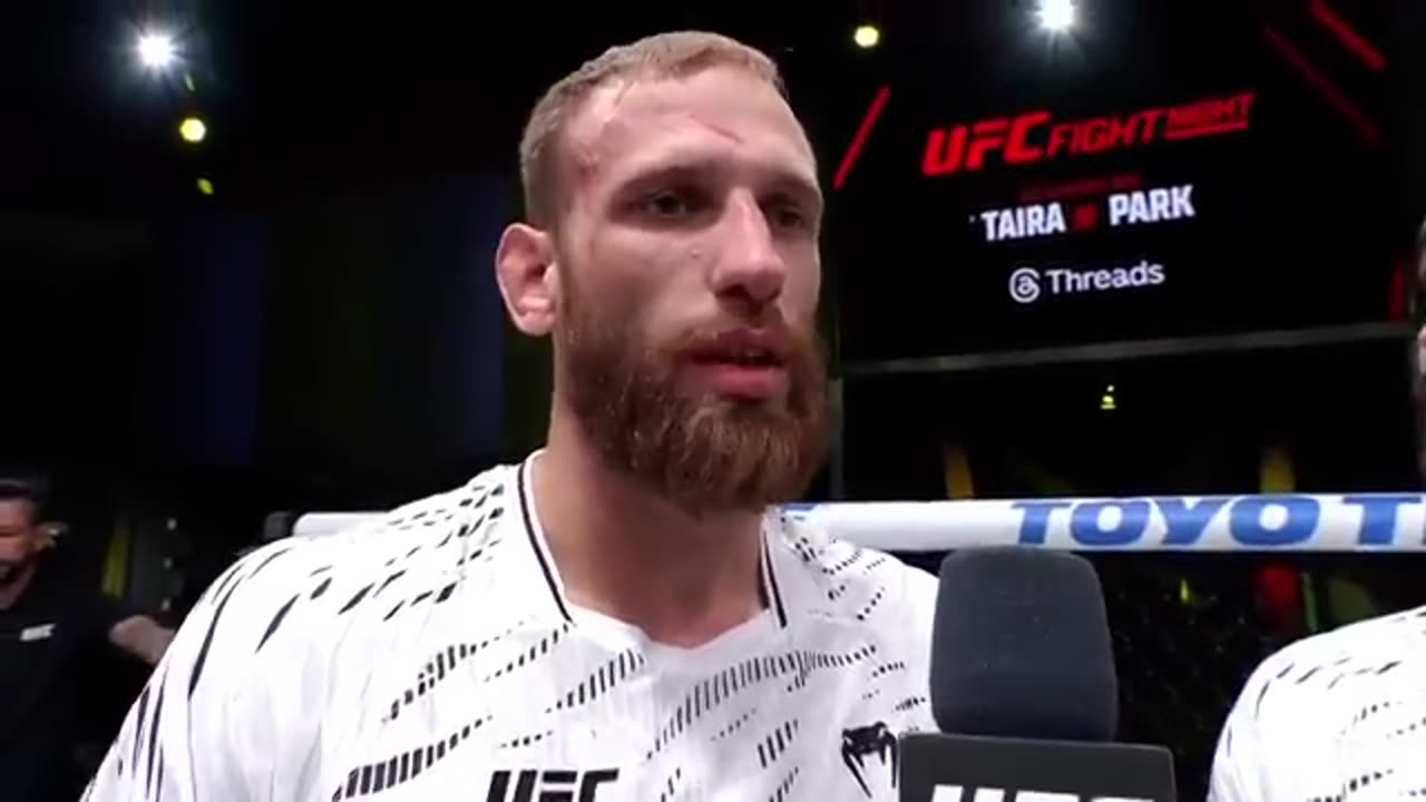 Andrey Pulyaev Reacts After UFC Debut Win | UFC Vegas 108