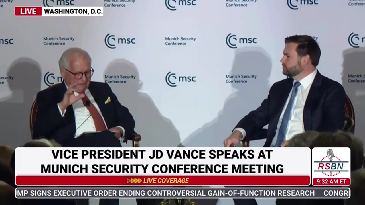 RSBN Vice President JD Vance Speaks at a Munich Security Conference Meeting - 5-7-25