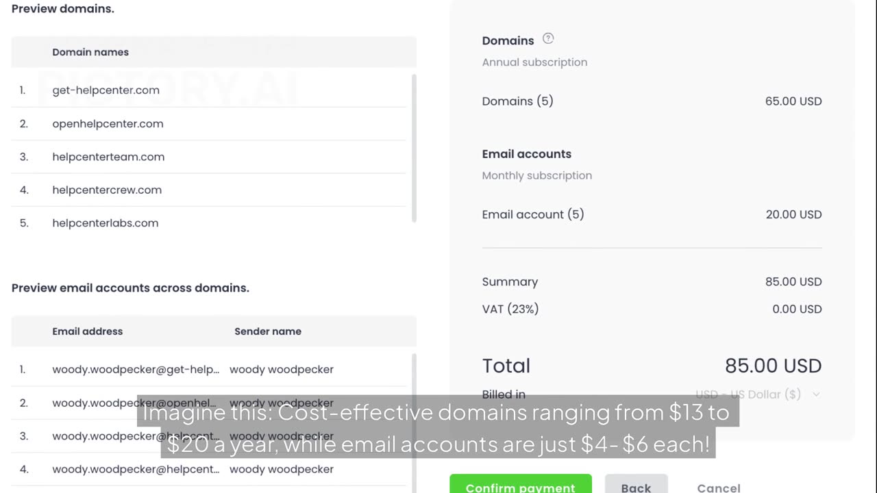 How to Buy and Manage Domains & Emails in Woodpecker