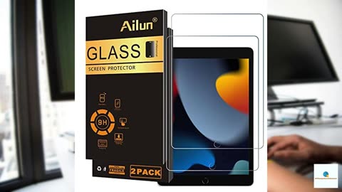 Ailun Screen Protector for iPad 9th 8th 7th Generation (10.2 Inch, iPad 9/8/7, 2021&2020&2