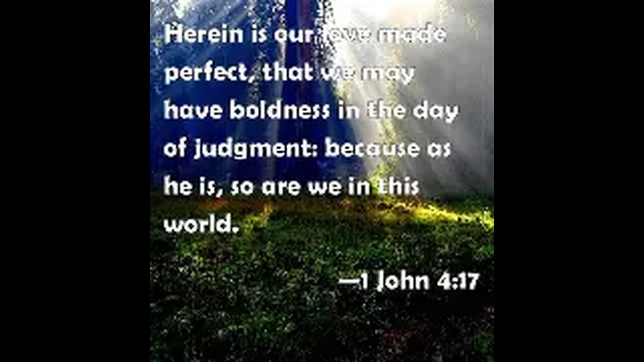 As He is So Are We In This World....