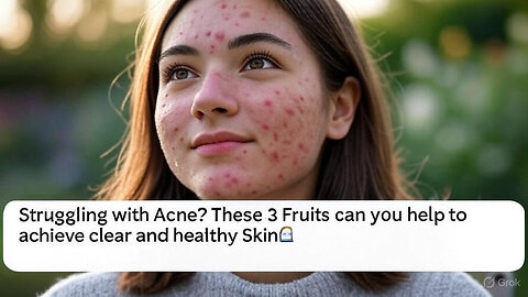 Struggling with Acne? These 3 Fruit's can you help to achieve clear and healthy Skin📈