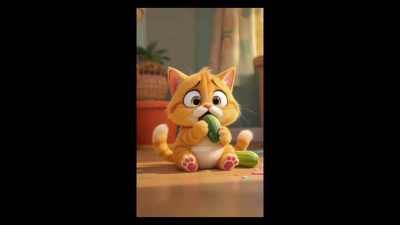 I was so shocked just because of a cucumber!
