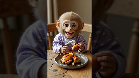 So much love in one tiny baby monkey smile! 🐒❤️