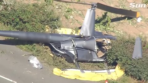 Helicopter crash kills 3 after ‘spiralling’ to ground during horror flying lesson on Isle of Wight