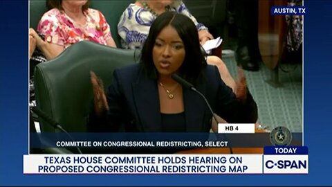Jasmine Crockett At Redistricting Hearing…"Anglos" Make Up 39% Of TX…But Represent 60% Of Districts?