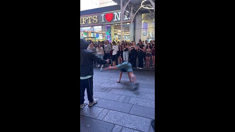 🔥 Street Dancer Owning Times Square | NYC Vibes 🗽
