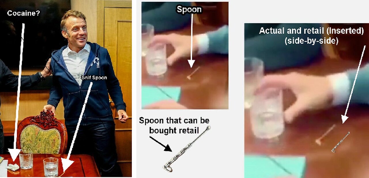Was it COCAINE being Hid by Macron?