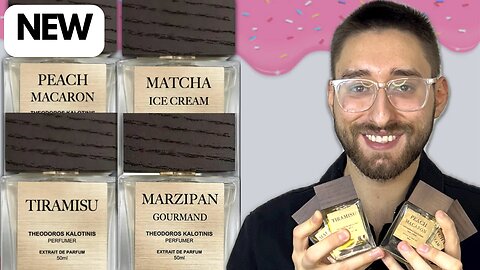 Theodoros Kalotinis Peach Macaron, Matcha Ice Cream, Tiramisu & Marzipan Gourmand Review