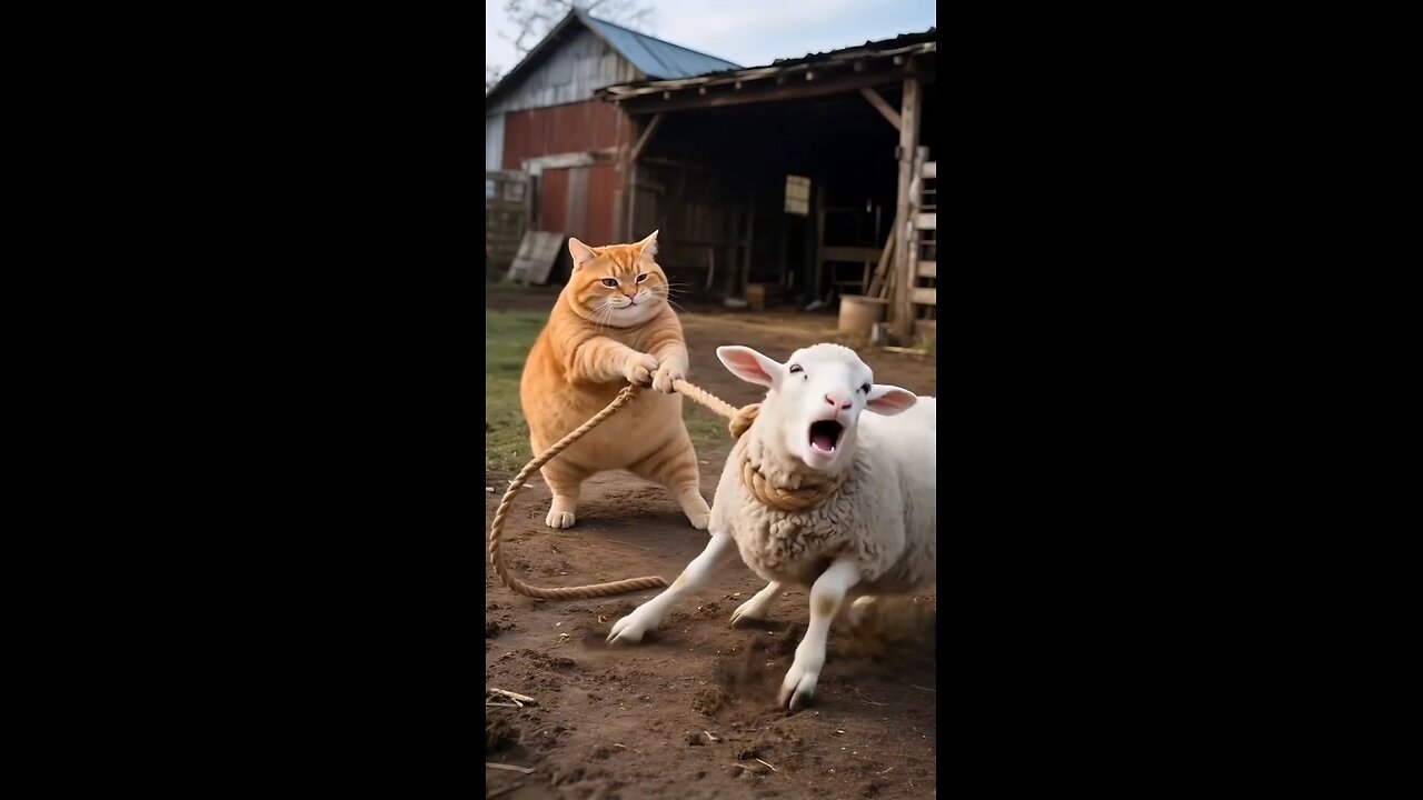 My Cat Thinks He's the Boss of ALL Animals!