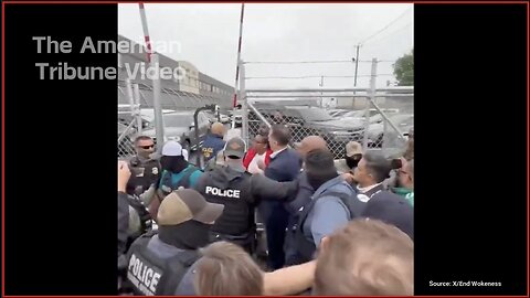 Just In: Unhinged Dem Rep Captured On Video Attacking Law Enforcement At ICE Detention Center