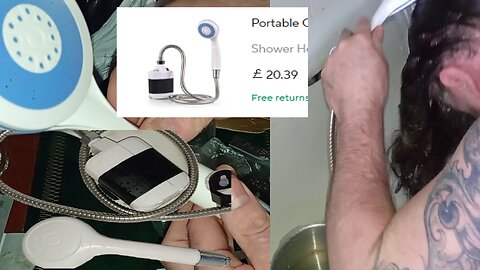 Portable , #Camping #Shower , #USB ,