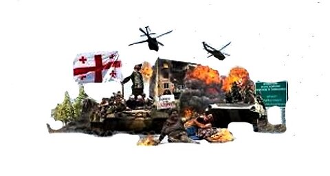 საქართველოს საჰაერო ძალების Ми-24-ები უტევენ ცხინვალის სიახლოვეს არსებულ სამიზნეებს. 08. 08. 2008.