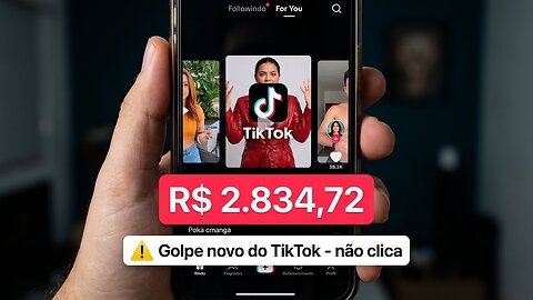 🎥 **GOLPE DO TIKTOK EM 2025 — NÃO CAIA!