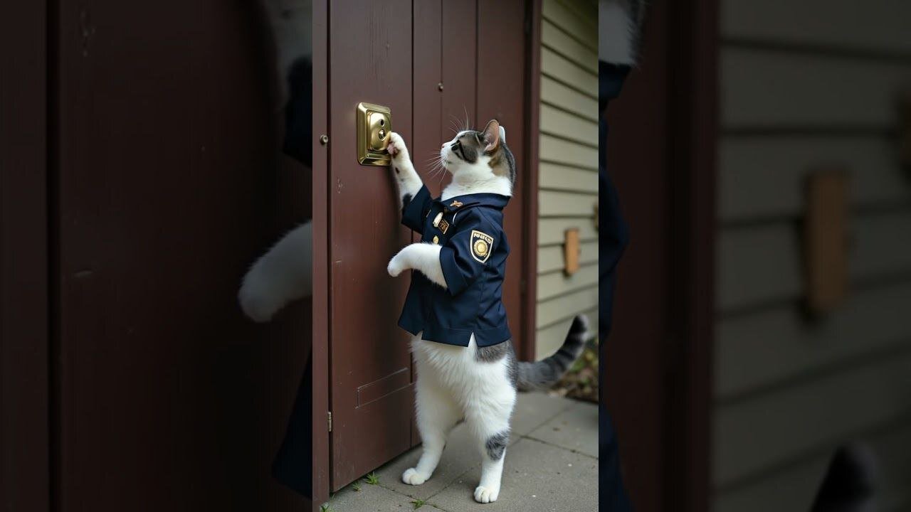 Dancing Police Cat 👮🐱 The Funniest Cop Moves!