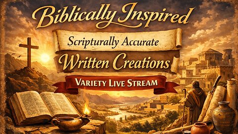 Biblically Inspired, Scripturally Accurate Written Creations Variety Audio Live Stream.