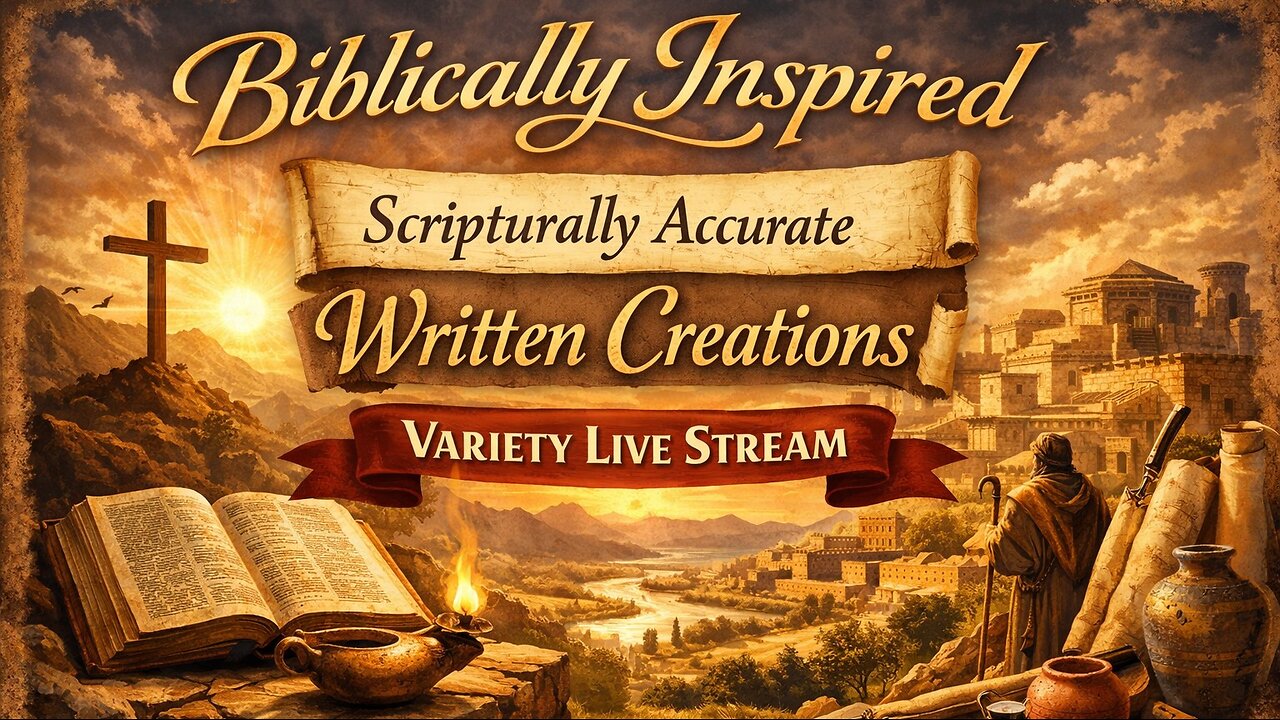 Biblically Inspired, Scripturally Accurate Written Creations Variety Audio Live Stream.