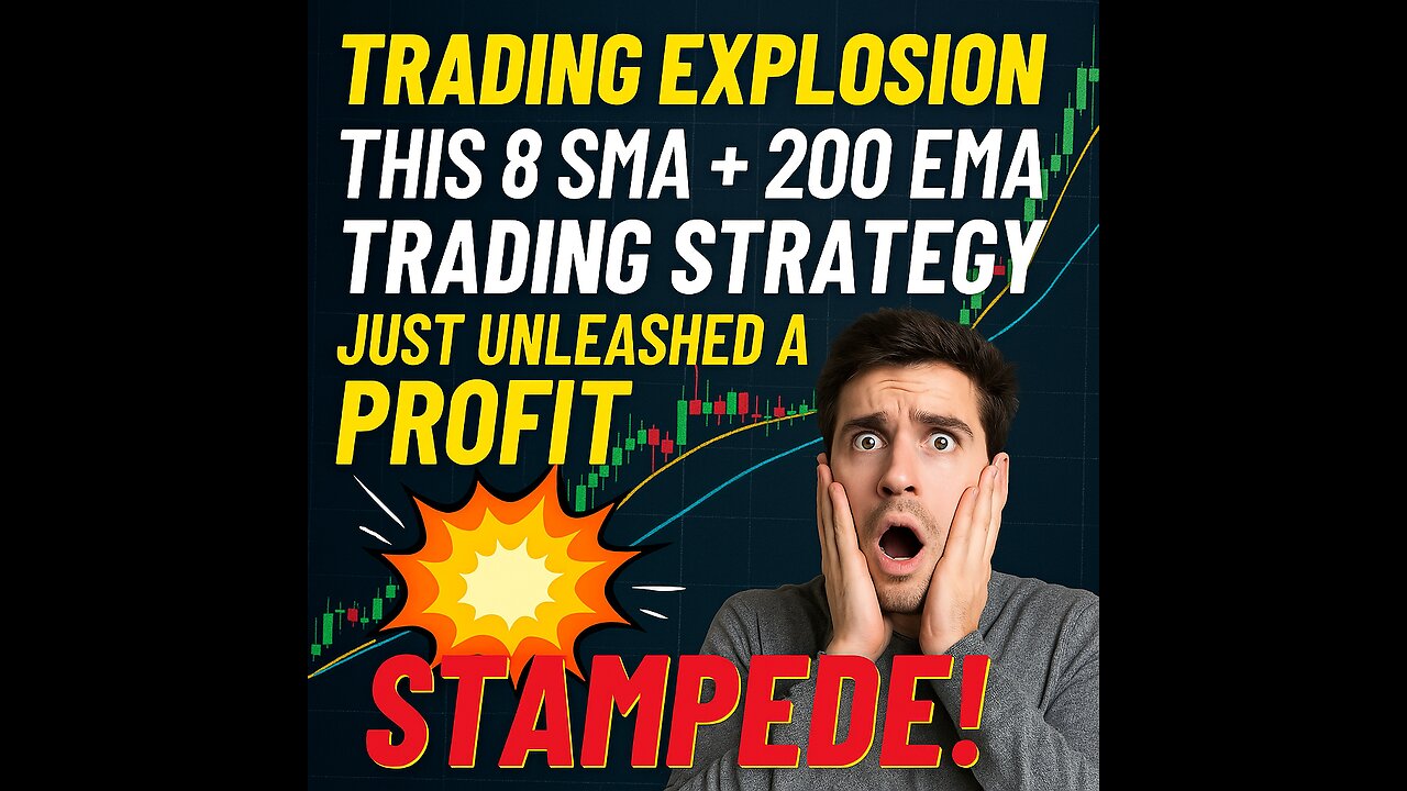 TRADING EXPLOSION: This 8 SMA + 200 EMA Crossover Trading Strategy Just Unleashed A Profit STAMPEDE!