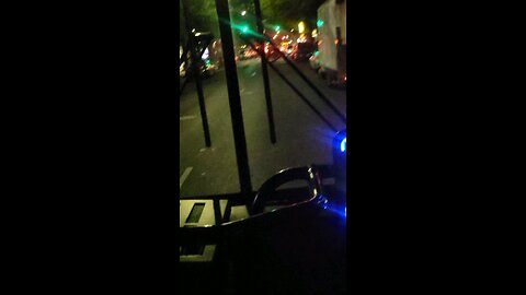 The bus driver used in psyops, did not stop the bus but wanted to stop where the red theme is used.