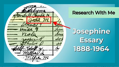 Research with me: Josephine Essary (1888-1964)
