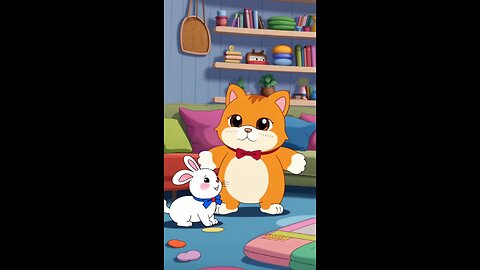 Cat and Rabbit Best Friends | Happy & Cute Cartoon Moments