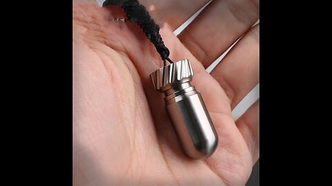 Portable Waterproof Titanium Alloy Pillbox, for Outdoor, Camping, Traveling