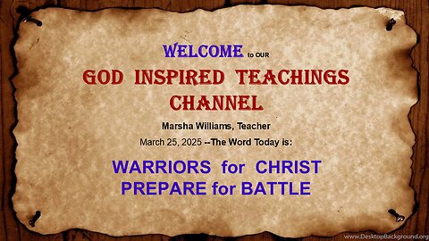 Warriors for Christ - Prepare for Battle