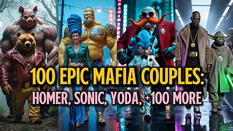 ⭐ 100 Epic Mafia Couples_ Sonic, Homer, Yoda, Tom & Jerry, & More!