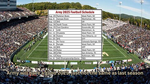 Fans of West Point will have another good year cheering, just not as much as last year