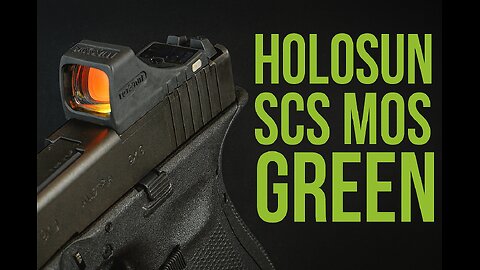 Holosun SCS MOS Green Dot – Direct Mount Optic for Glock MOS, No Plates Needed