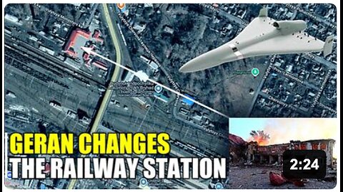 Train station in Lozova is turning into ruins due to Geran's actions!