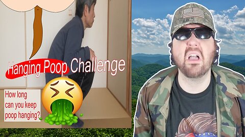 Hanging Poop Challenge - Stop Pooping Halfway - Long Ver. (MinoPoop) - Reaction! (BBT)