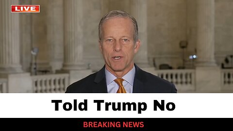 GOP Senate Leader Just Told Trump No