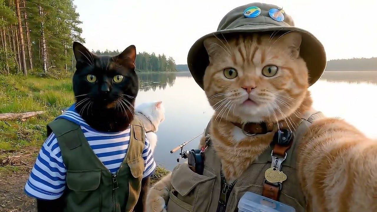 Funny Red Cat vs Dinosaur 🐱🦖 Epic Chase!