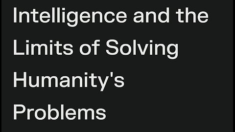 AI can NOT fix what the REAL PROBLEM IS