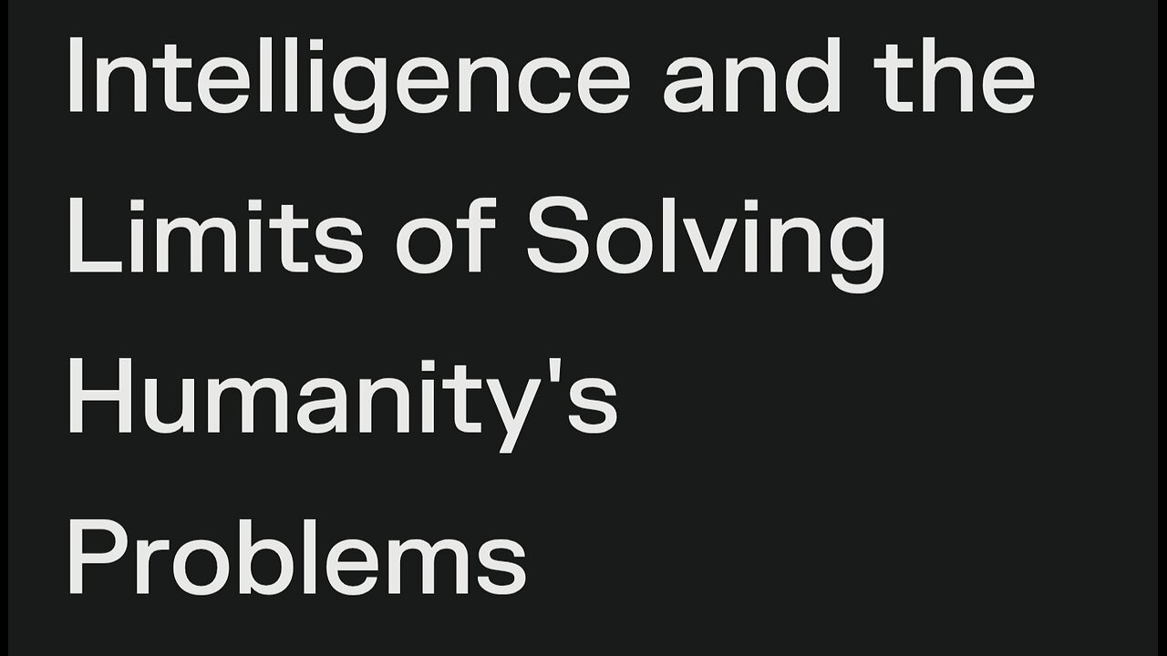 AI can NOT fix what the REAL PROBLEM IS