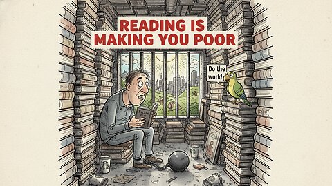 You are broke because you read too many books