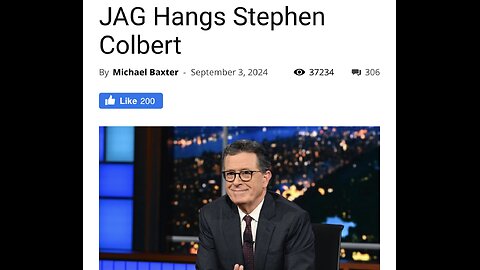 JAG HANGS STEPHEN COLBERT 1.0 : Link In Description