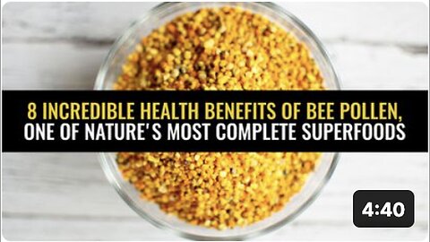 "8 Amazing Health Benefits of Bee Pollen: Nature's Complete Superfood"